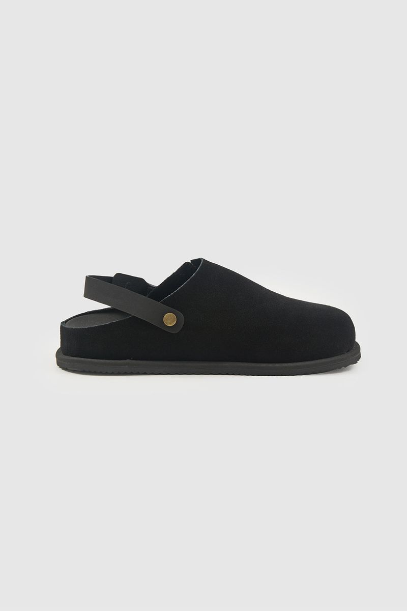 Mellow suede clog mule