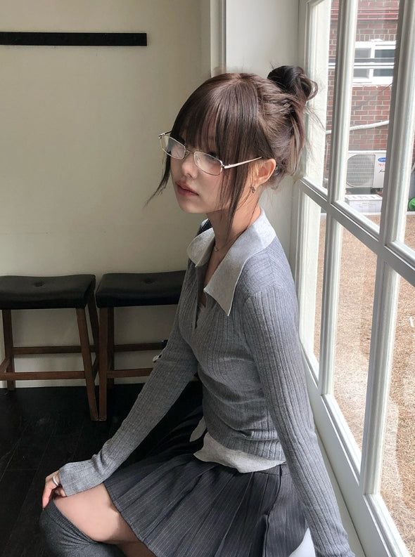 Mock Square Metal Glasses