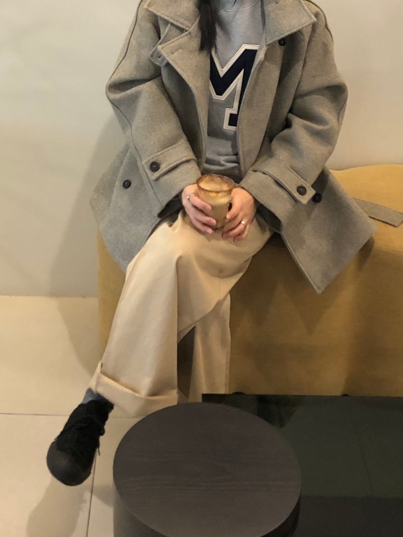 Zelda double pea coat