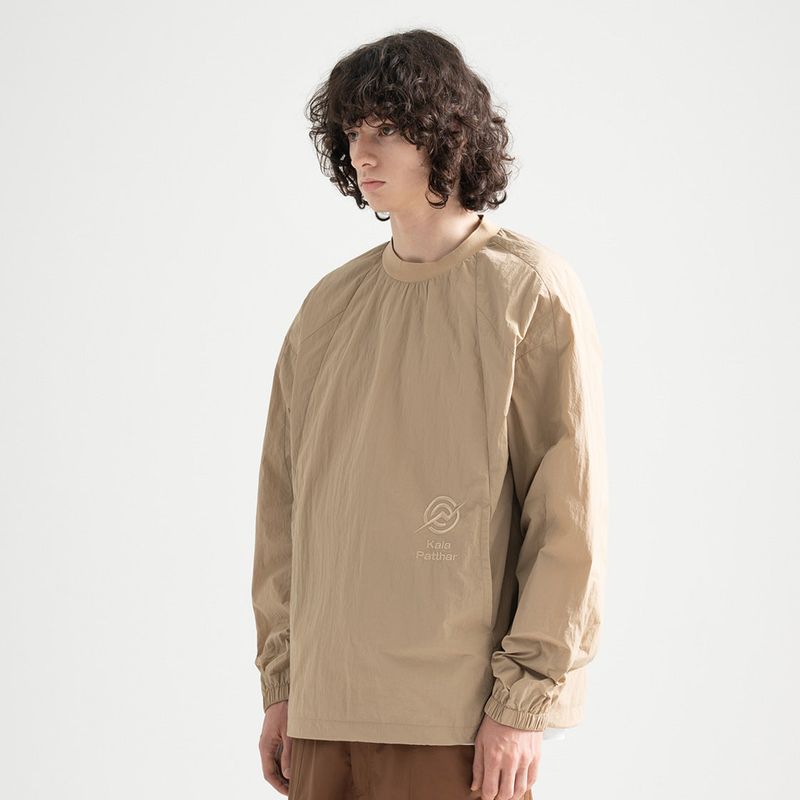 KALAPATTHAR（カラパタール）の「Nylon Seam Line Round Shirt - BEIGE（Tops）」