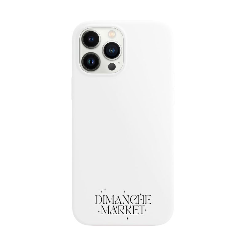WHITE DIMANCHE LOGO CASE