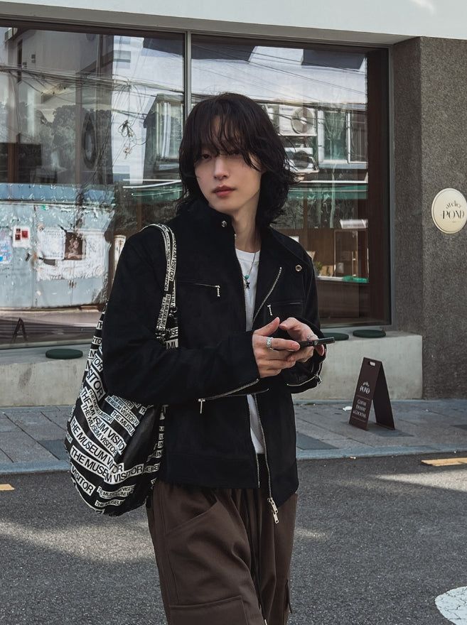 ジープバイカースエードジャケット