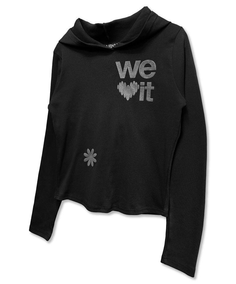 DAMISH（ダミッシュ）の「We love It パーカー ロングスリーブ_ブラック（トップス）」