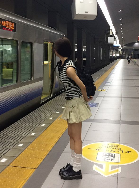 Nabo Pocket Shirring Balloon Mini Skirt