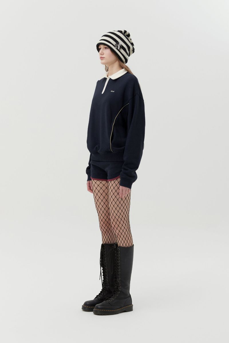 PUNK TRACK DOLPHIN PANTS [DARK NAVY]