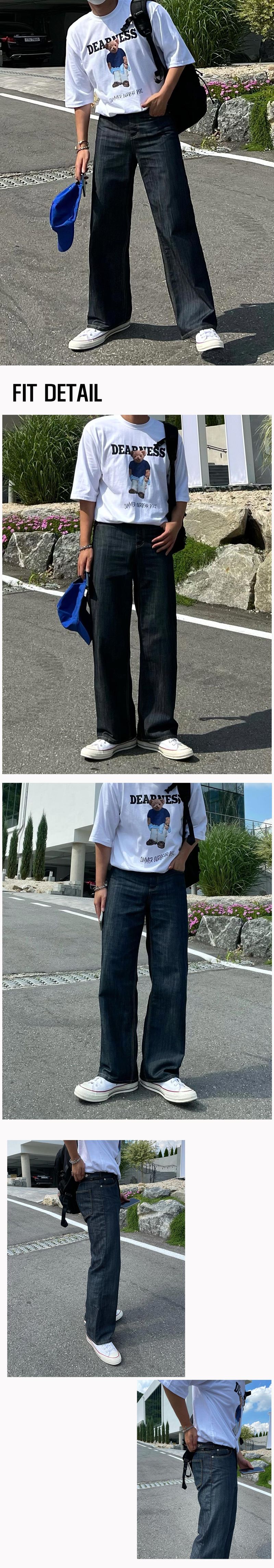 (PREMIUM)STEP BIJO DENIM PANTS(ONE COLOR)