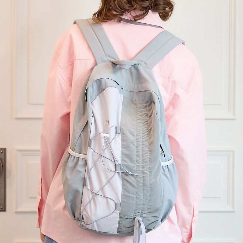 Half string nylon backpack