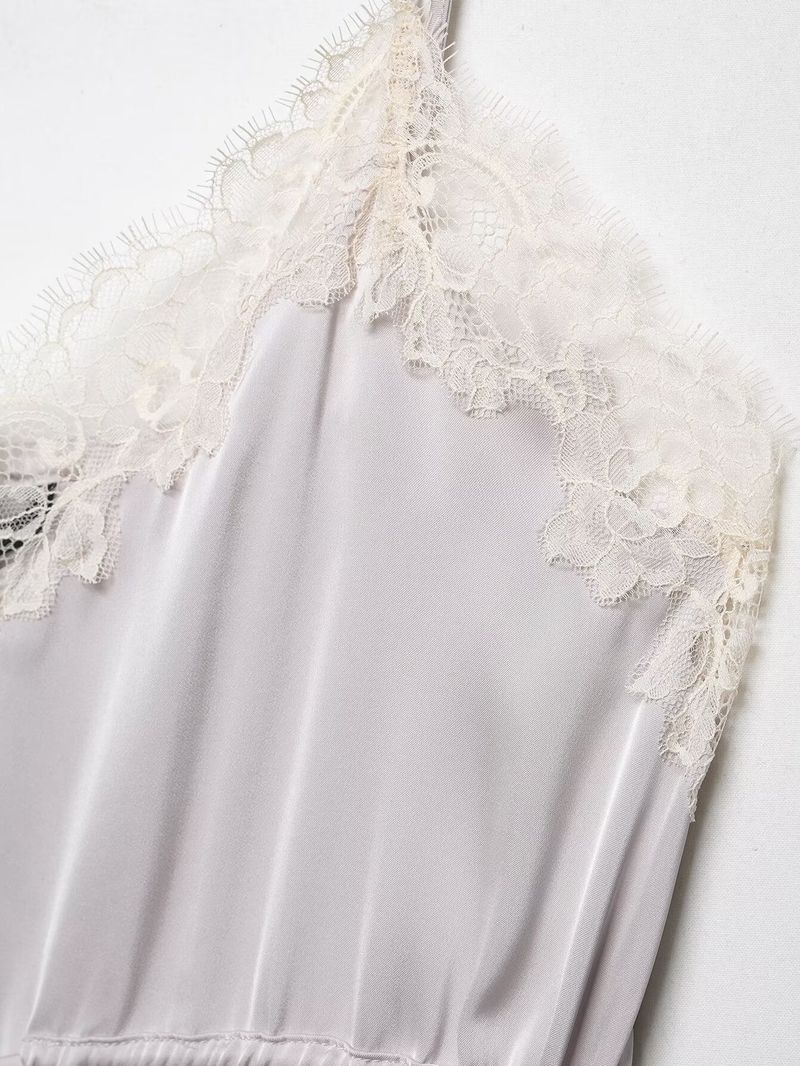 Elin Lace Trim Slip Top