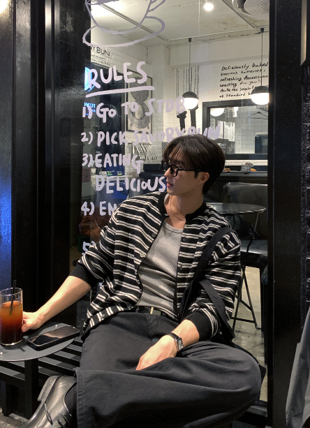 Glass Premium Dangara Overfit Long Sleeve Cardigan