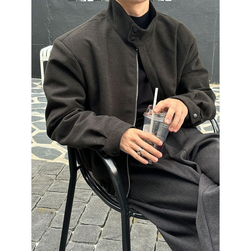 [F/W] Buff shoulder crop blouson(2color)