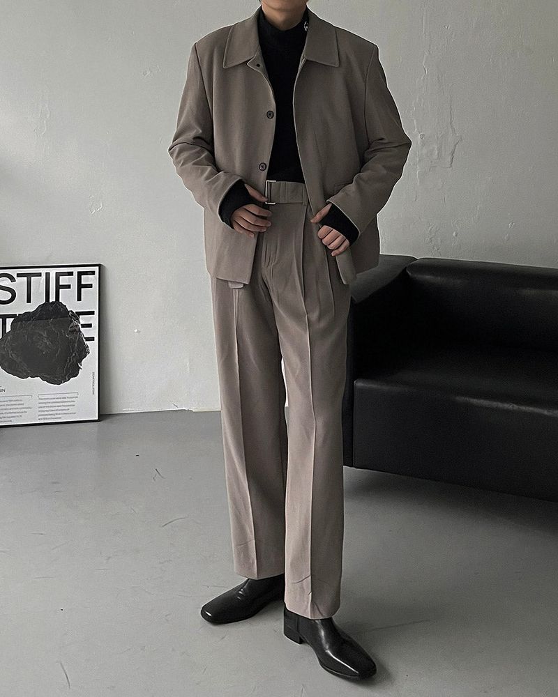 ECT Minimal Hidden Short Jacket (2 colors)