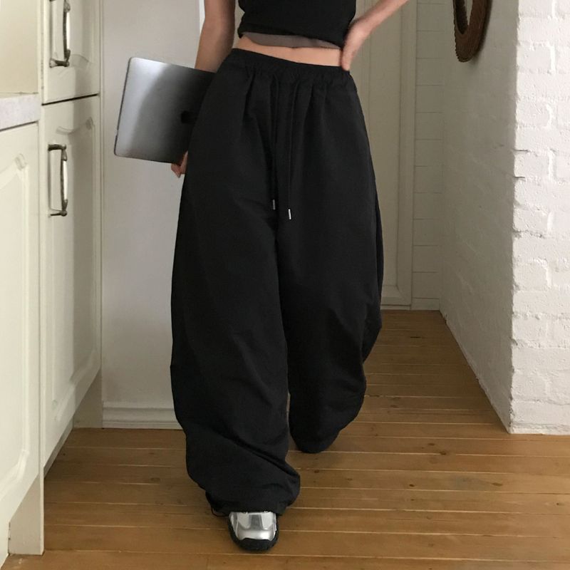 [MADE] Dump, folding nylon wide pants