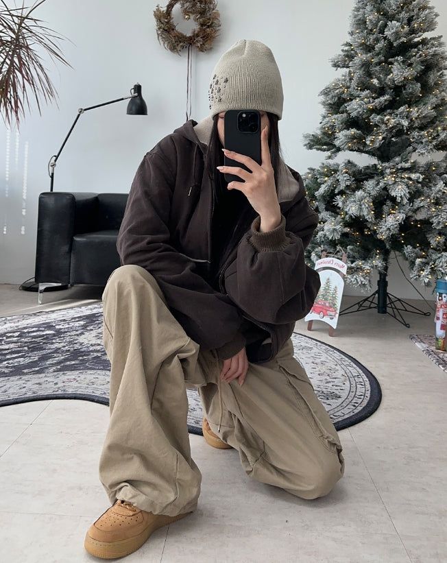 Demes inner fleece hooded jumper