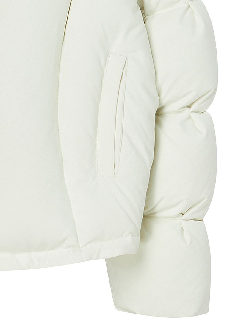 CURVE LINE COLLARED DOWN PUFFER (IVORY)
