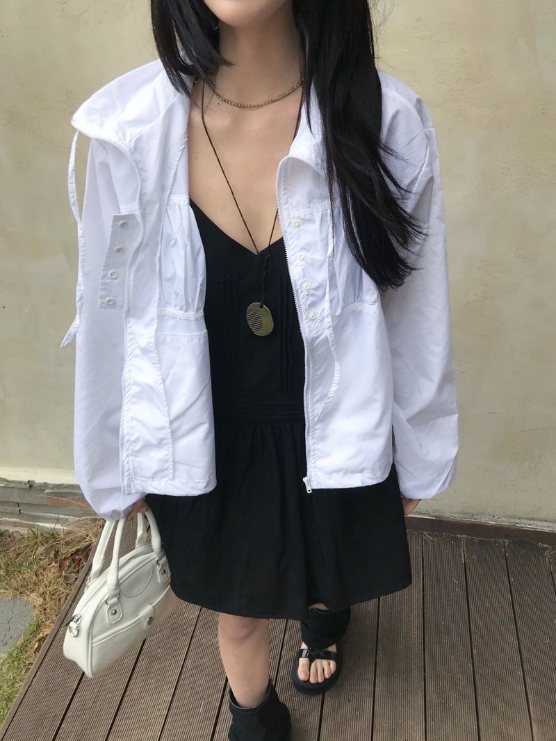 Roen Pintuck Layered Slip Mini Dress