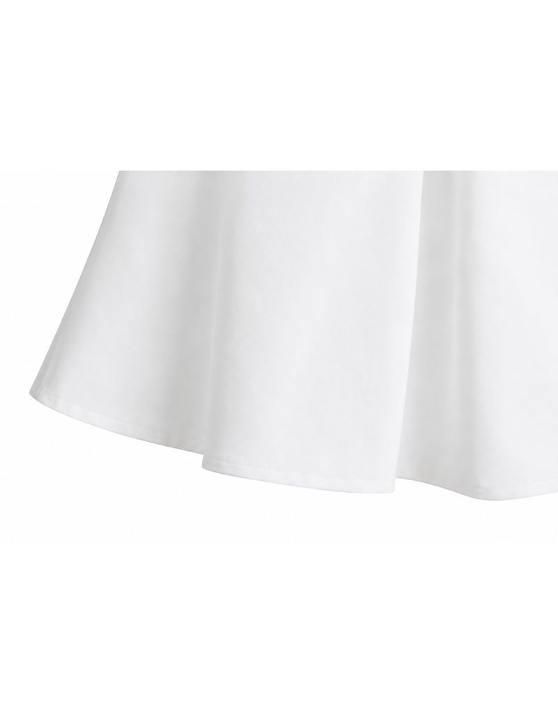 Sia Twist Drape Flare Sleeveless Blouse White