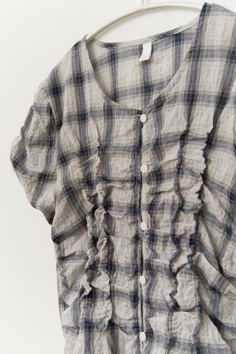 (W) Heal Shirring Blouse