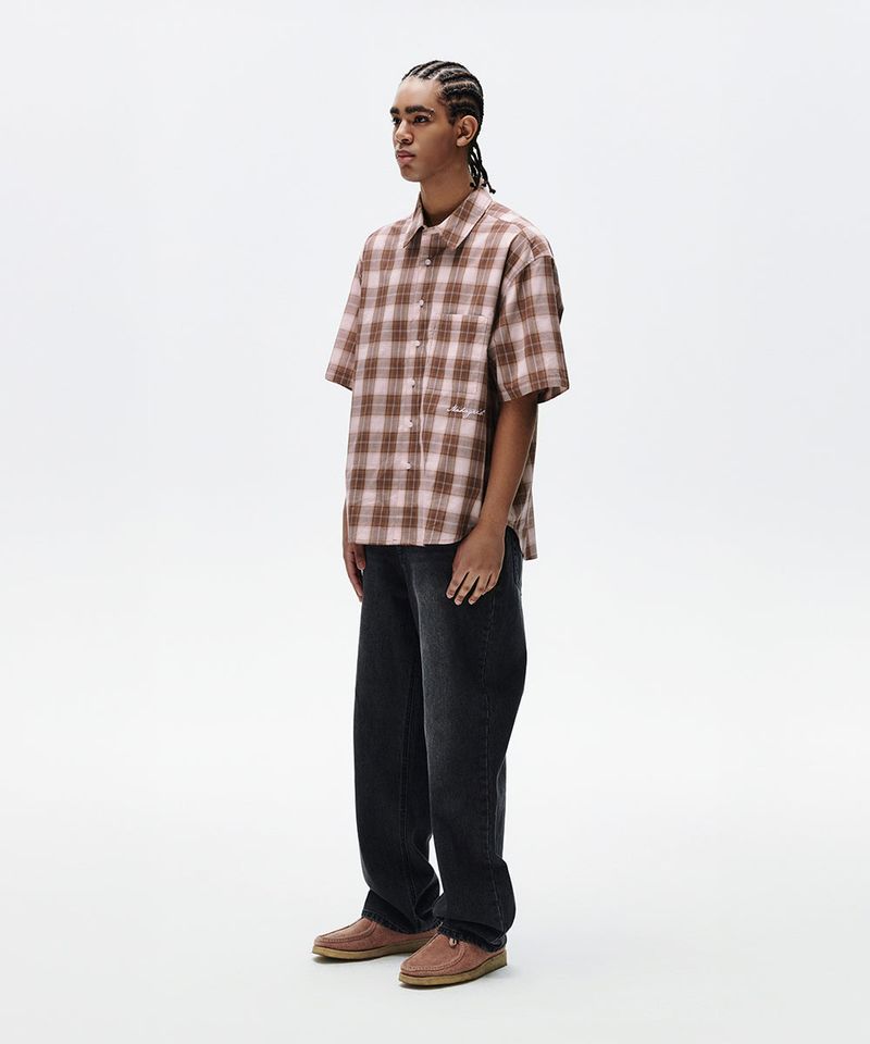 OMBRE CHECK HALF SHIRT