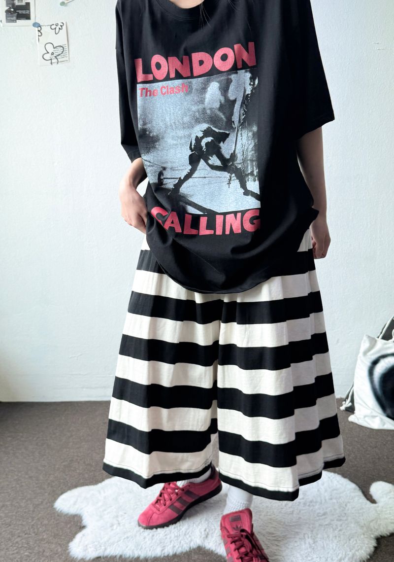 Frisening Stripe Bermuda Shorts 4color