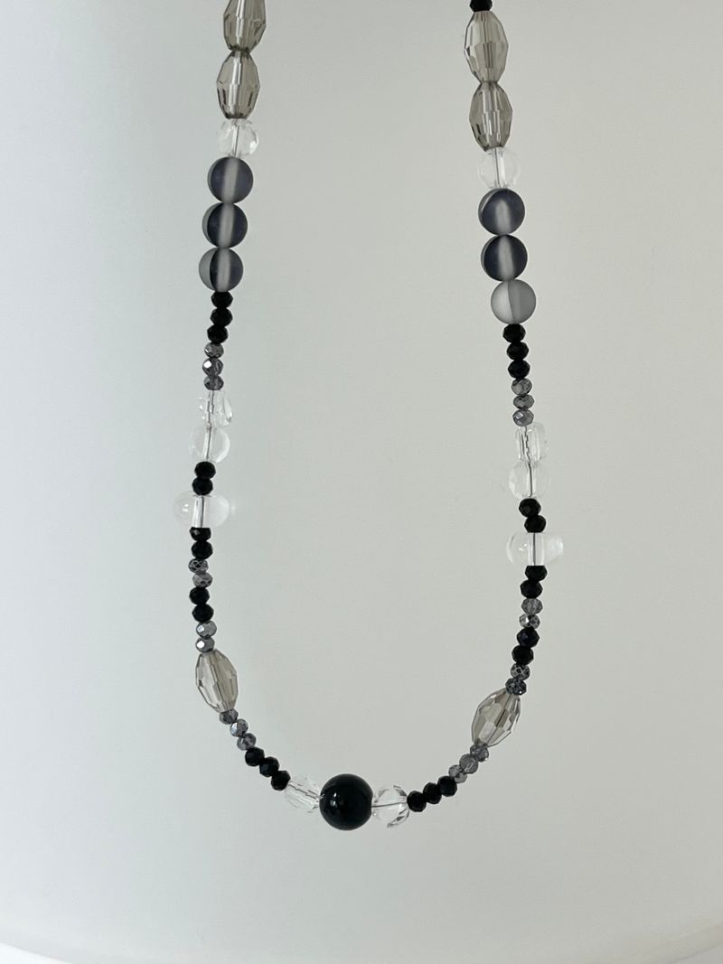 MADE aqua black necklace