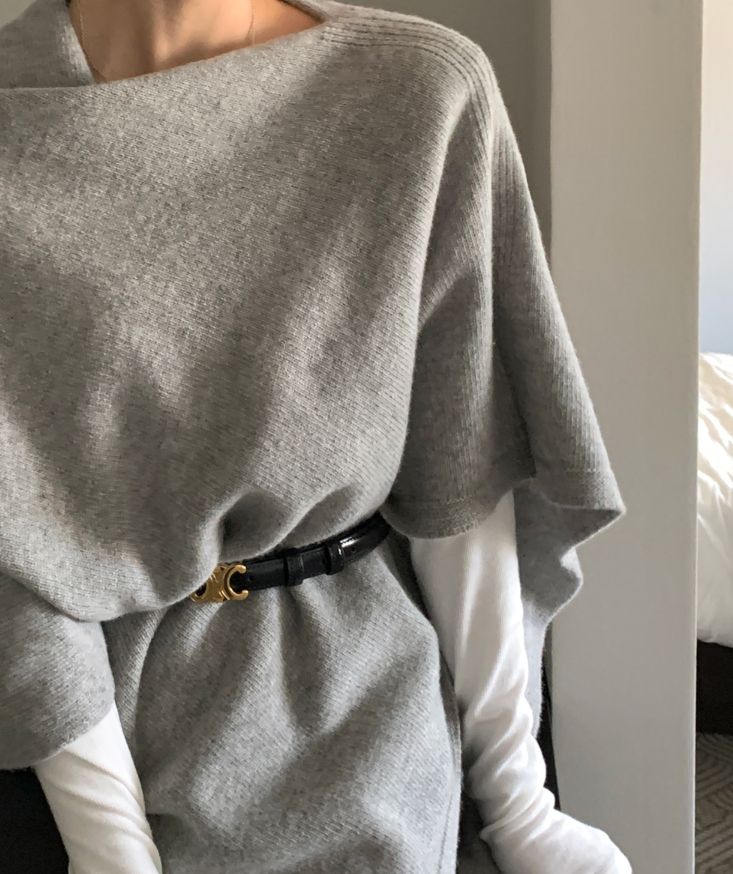 Vice Cashmere Knit Cape / 5 colors