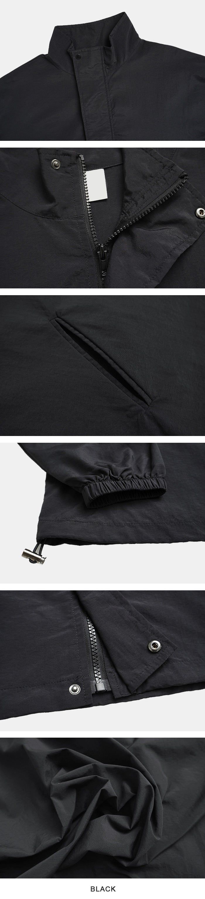 Gorpcore High-neck String Windbreaker