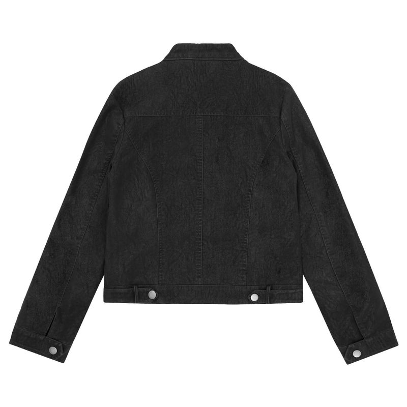 Romy Washed Leather Rider Jacket