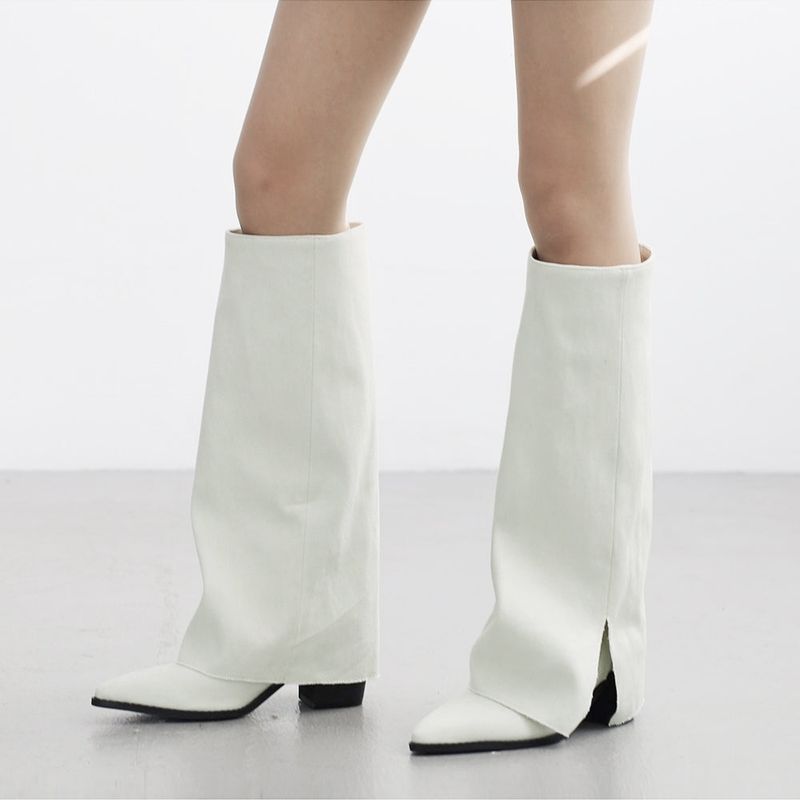 Frain fold over stiletto boots