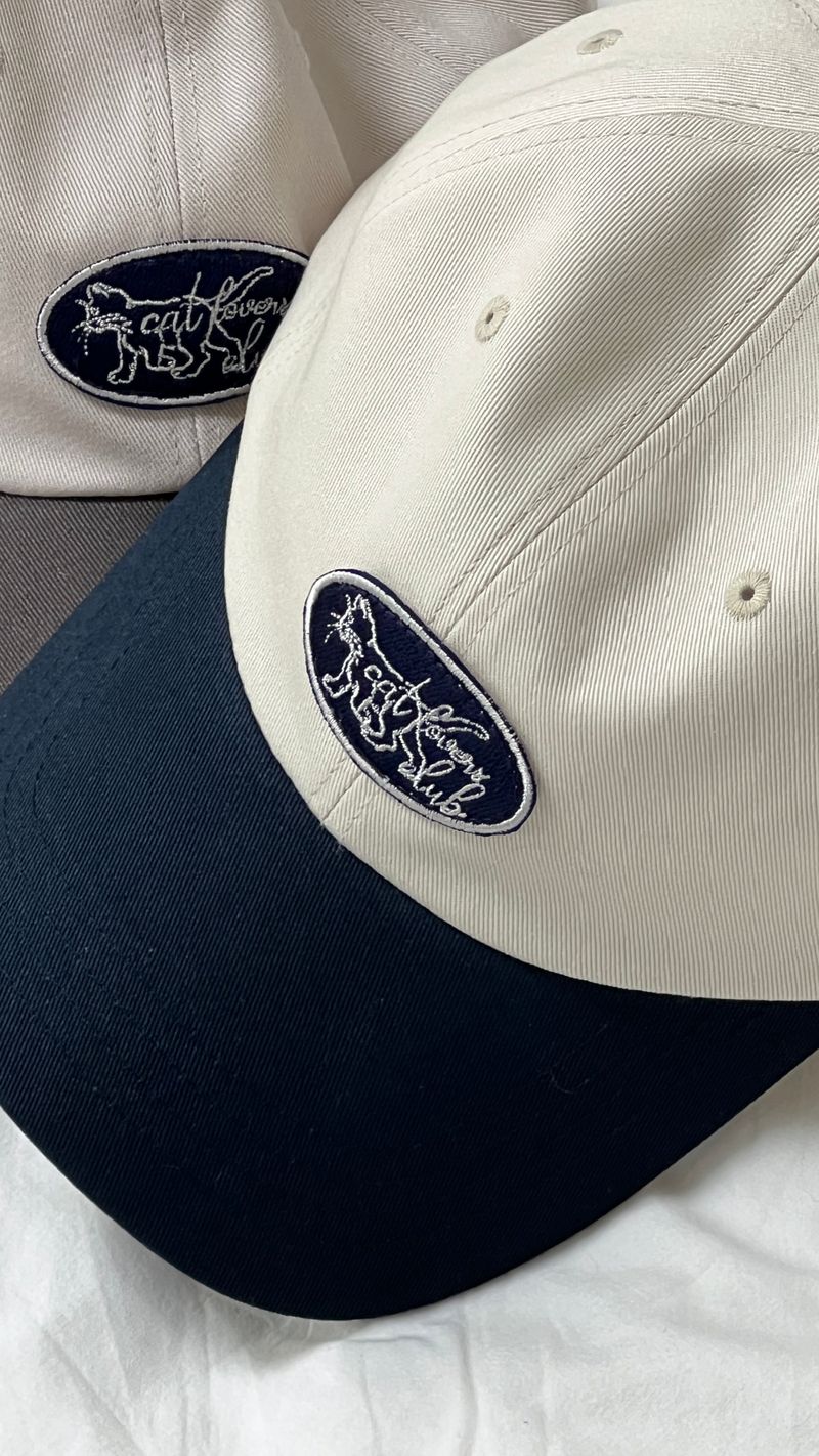CAT LOVERS CLUB BALL CAP (3 COLOR)
