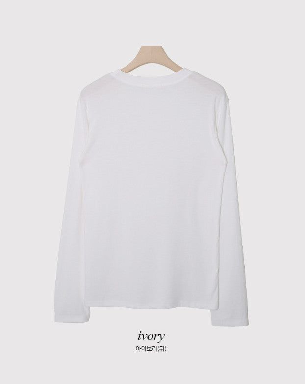 All Day Basic Long Sleeve T-shirt (4color)