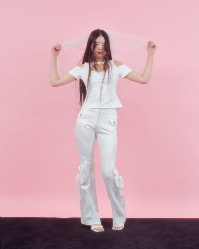 ROSE HALTER BLOUSE [WHITE]