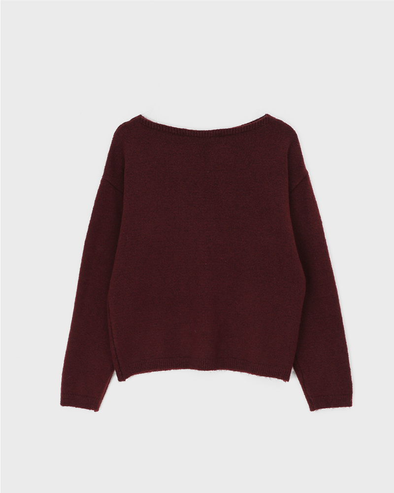 [MADE] Yardry Loose Fit Boat Neck Knit