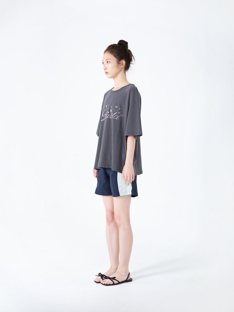 Two Tone Blend Shorts (Navy)