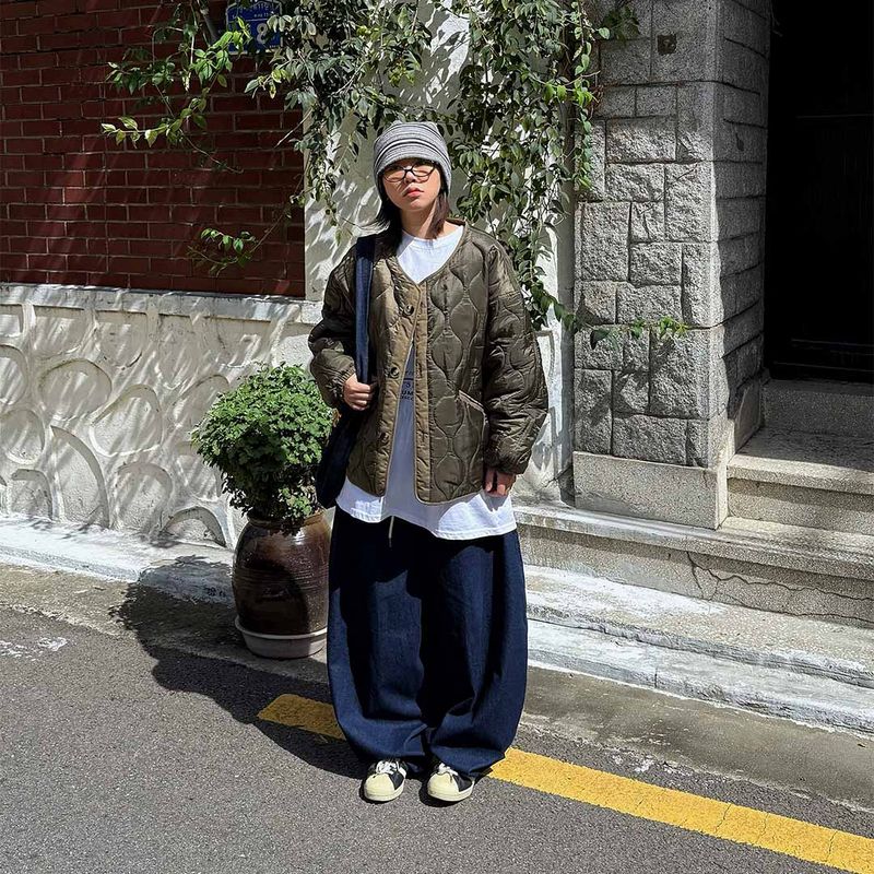 HundoP(ハンドピー)の「Vintage Cropped Quilted Cardigan(Others)」
