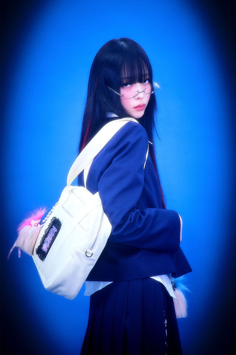 Photocard School Bag (Cream)