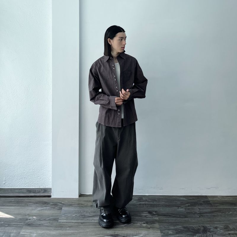 Relaxed Wrinkle Effect Shirt