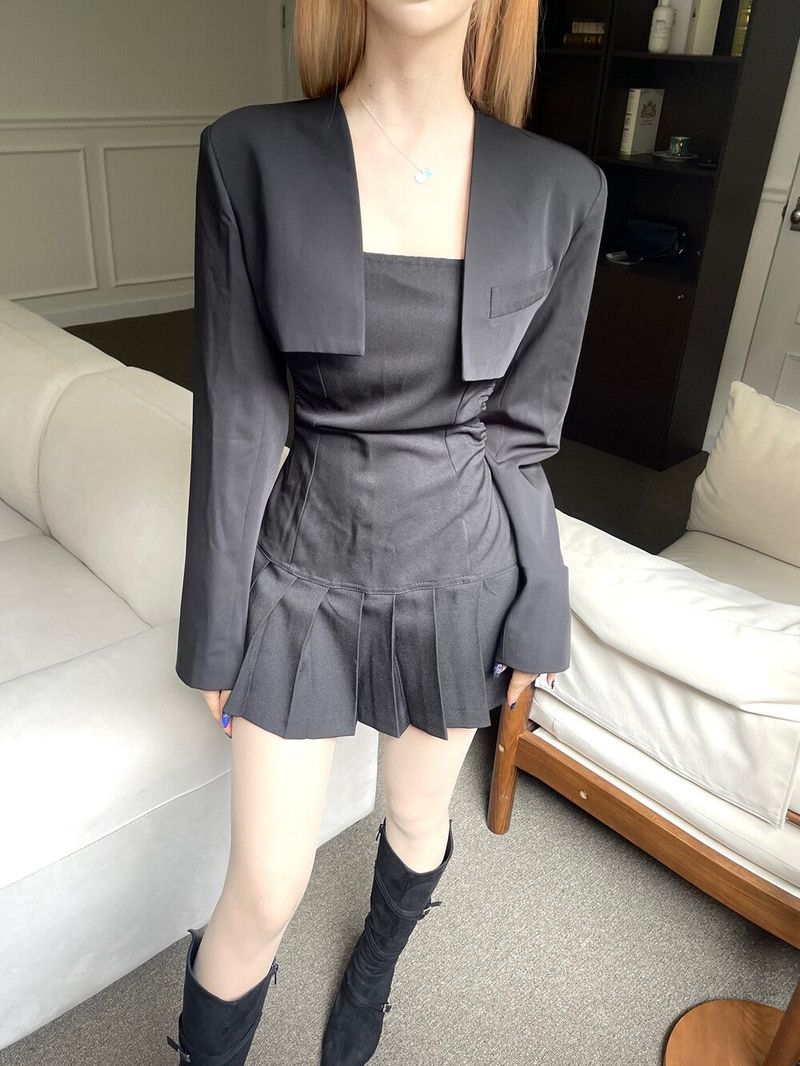 Bolero crop single jk (2color)