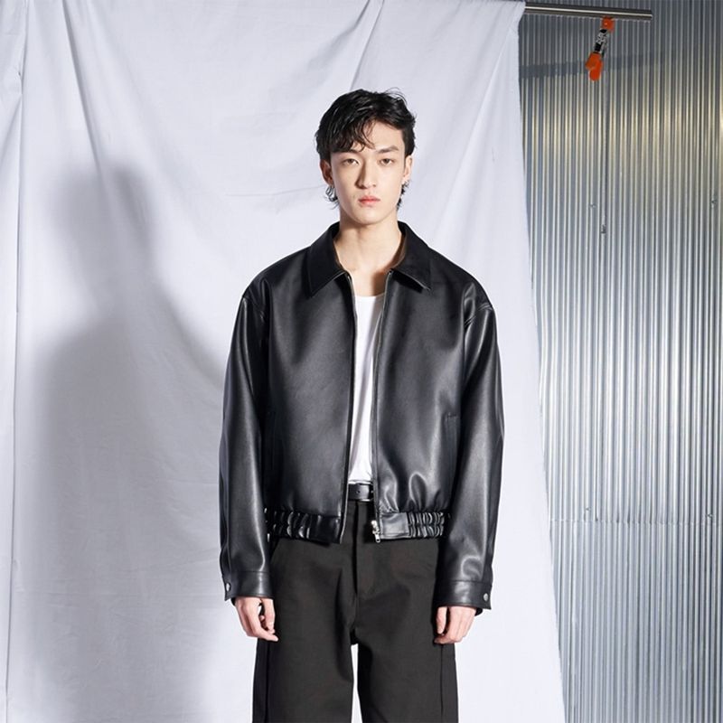 SPERONE(スペロネ)の「Oversized Banding Leather Jacket()」