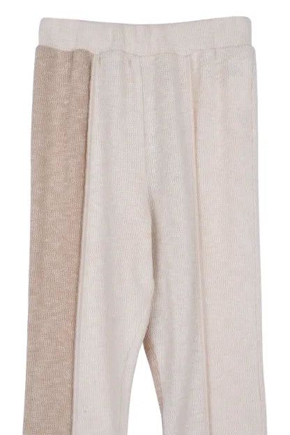 V CUT KNIT PANTS