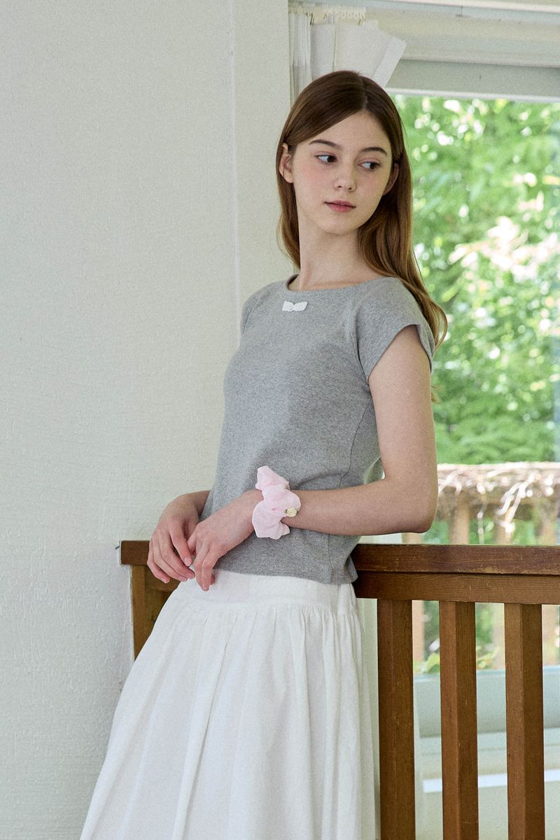 [3PCS 1SET] ROSE CHIFFON SCRUNCHIE