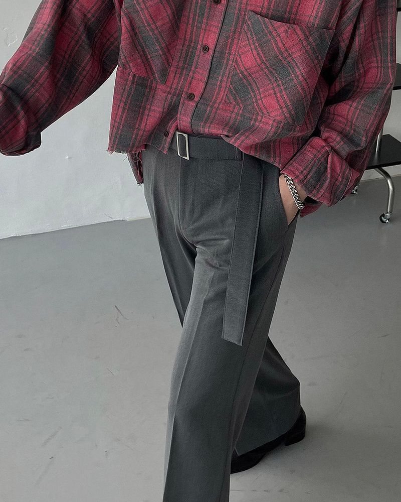 MT Belt Wide Slacks (2 colors)