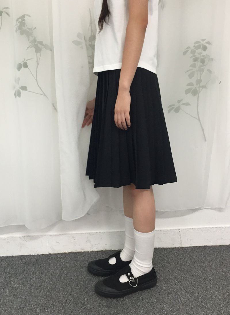 Tokyo pleats midi skirt (2color)