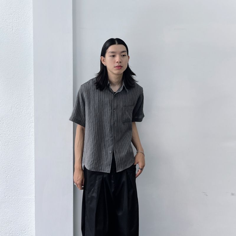 Mist Grey Relaxed Shirt