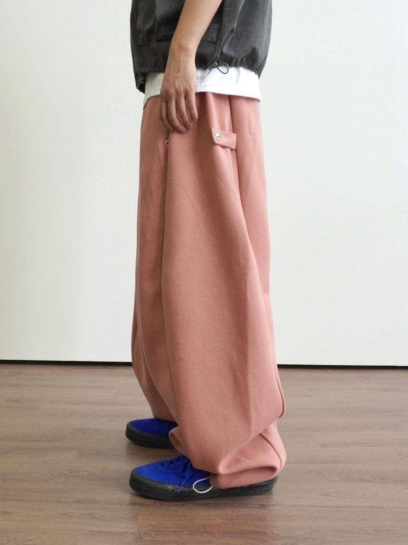 Pinch Side Snap Sweat Pants 6C