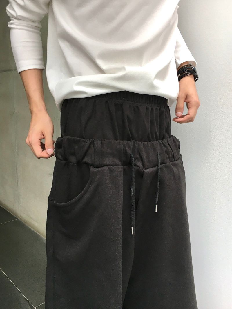 Archis Layered Sagging Bermuda Shorts 2C