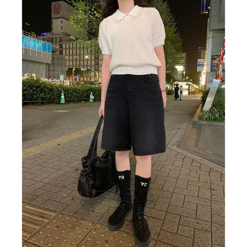 mirinaero（ミリネロ）の「マオ バミューダ デニムパンツ（パンツ）」