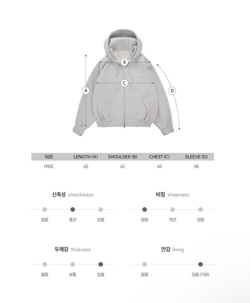 HOOD SWEAT ZIP-UP JUMPER (Navy)