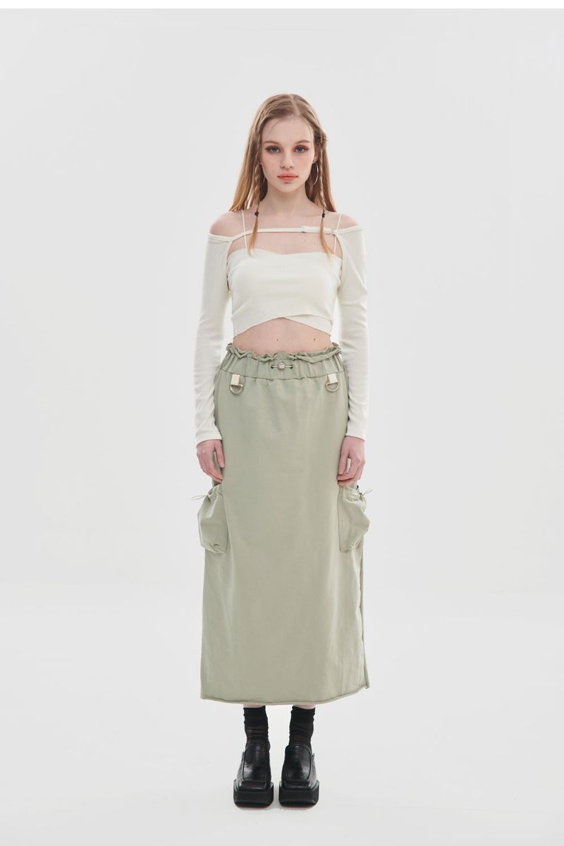 GATELESS（ゲートレス）の「POCKET LONG SKIRT（Skirts）」