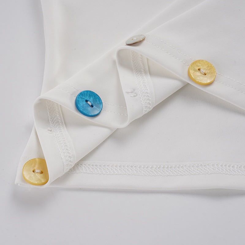 Anya Cutout Button Tee