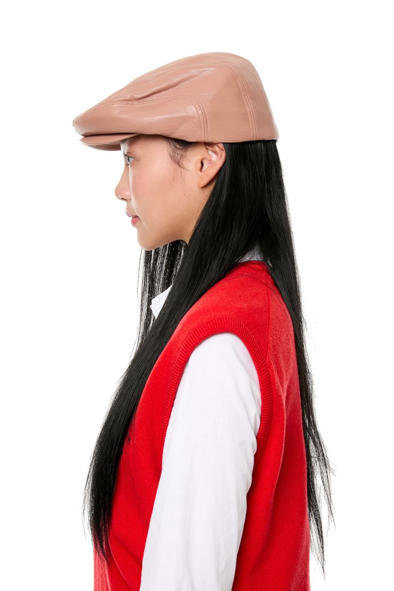 GLOSSY HUNTING CAP / PINK